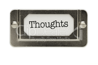 Thoughts File Drawer Label