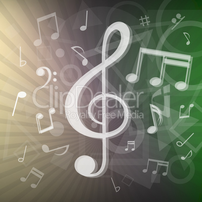 modern music notes background