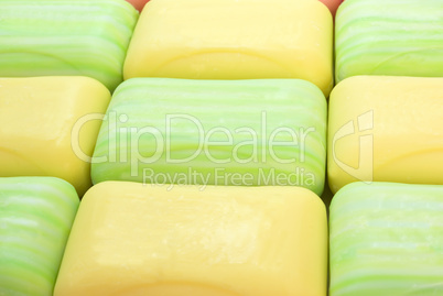 colorful pieces of soap