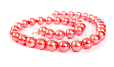 pink pearl  necklace