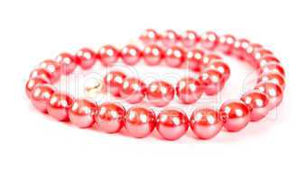 pink pearl  necklace