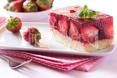 Erdbeerschnitte / strawberry cake