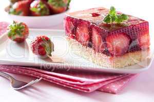 Erdbeerschnitte / strawberry cake