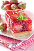frische Erdbeerschnitte / fresh strawberry cake