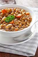 frische Linsensuppe / fresh lentil soup