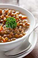Linseneintopf / lentil soup