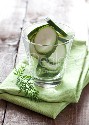 Zucchini im Glas / zucchini in a glass