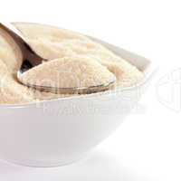 Griess in Schale / semolina in a bowl