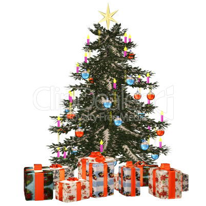 Christmastree with präsent
