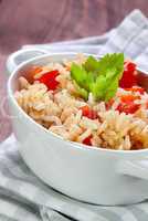 Reis mit Paprika / rice with bell pepper