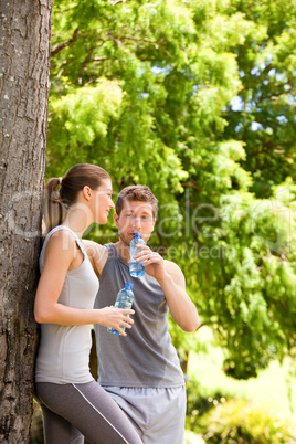 Lovers after the gym