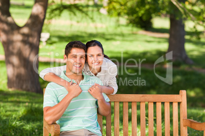 Woman huging her boyfriend