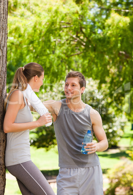 Lovers after the gym