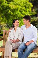 Lovers on the bench