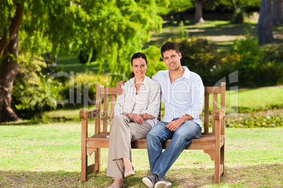 Couple on the bench