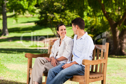 Couple on the bench