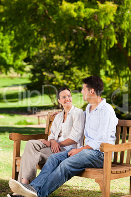 Couple on the bench