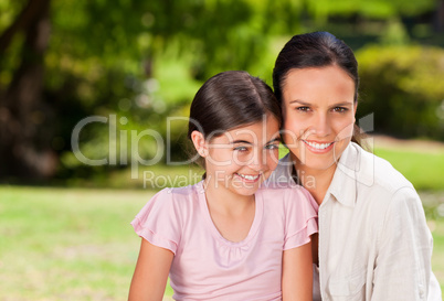 Portrait of a mother and her daughter