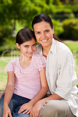 Portrait of a mother and her daughter