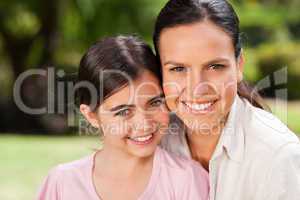 Portrait of a mother and her daughter