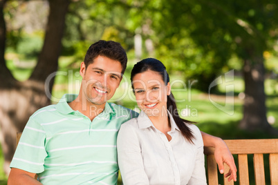 Man hugging his wife