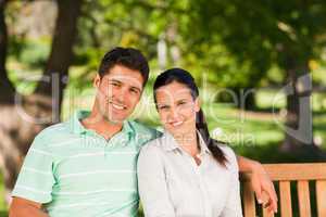 Man hugging his wife