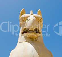 Griffin statue in an ancient city of Persepolis