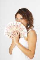 Young Lady with money