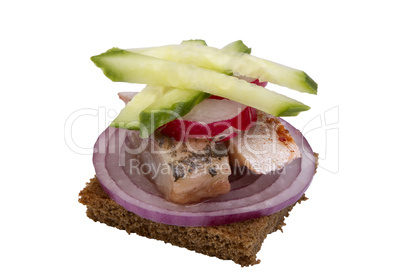 danish open sandwich