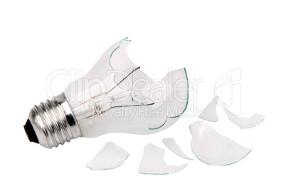 broken household light bulb