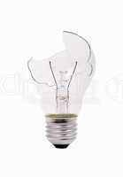 broken household light bulb