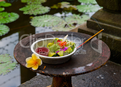 Traditional balinese offerings