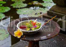 Traditional balinese offerings
