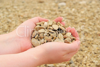 Hand mit Steinen - hand with stones 11