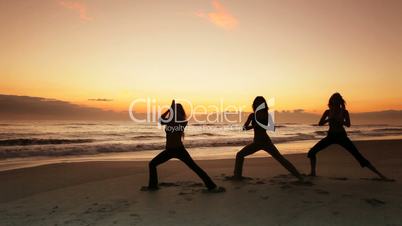 Yoga Girls at Sunrise