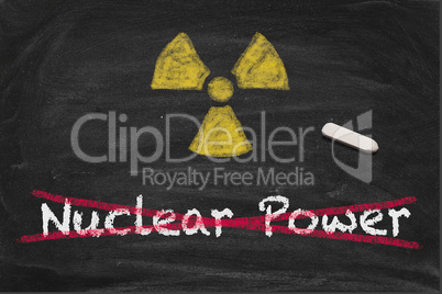 Crossed out Nuclear Power