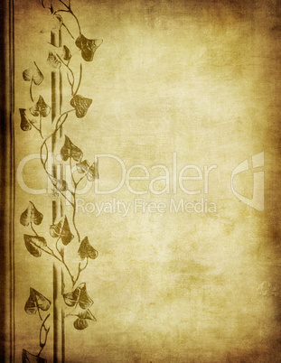 grunge floral background with space for text or image