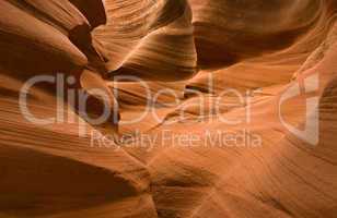 Abstact shapes of Antelope Canyon, Arizona, USA