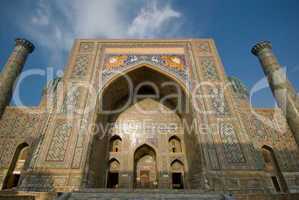 Minarets of Registan, Samarkand, Uzbekistan