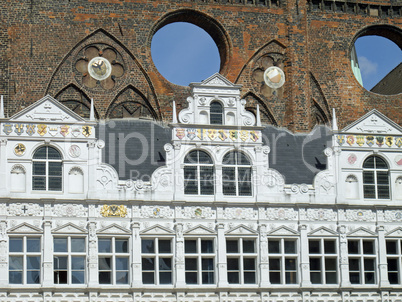 Rathaus in Lübeck, Deutschland