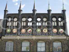 Rathaus in Lübeck, Deutschland