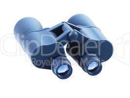 isolated binoculars 3d render