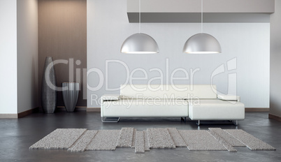 luxury lounge room 3d render