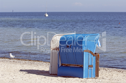 Strandkörbe in Strande bei Kiel