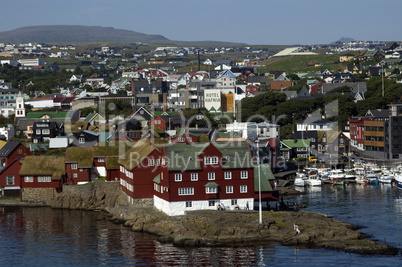 Thorshavn, die Hauptstadt der Faröer Inseln