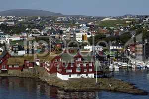 Thorshavn, die Hauptstadt der Faröer Inseln