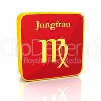 Sternzeichen - Jungfrau Rot Gold