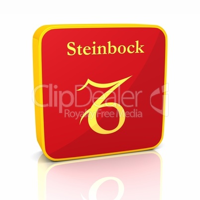 Sternzeichen - Steinbock Rot Gold