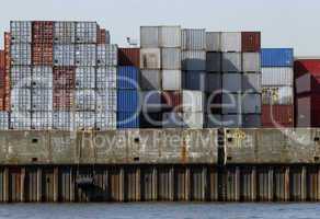 Containerlager im Hamburger Hafen