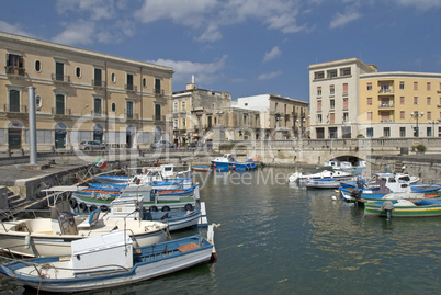 Bootshafen in Siracusa, Sizilien